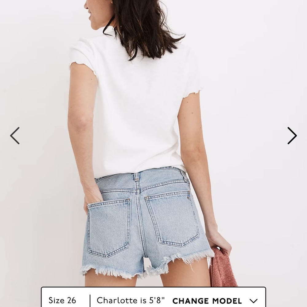 NWT MADEWELL Relaxed Denim Shorts in Cedarcroft wash